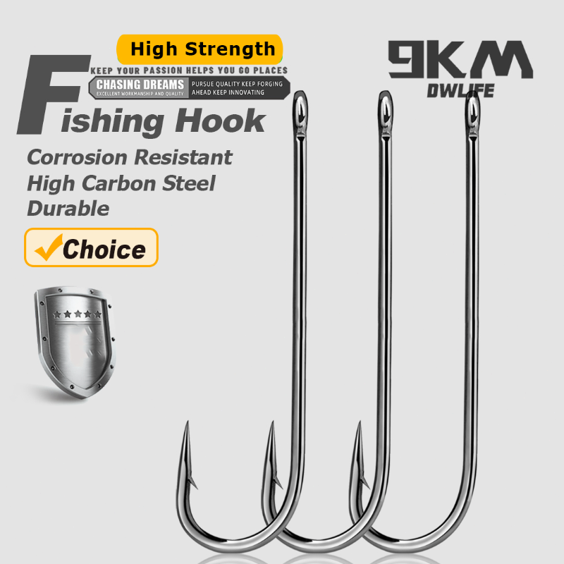 Fishing Hook Barbless - Balıkçılık Kancaları Uzun Saplı Kancalar Dikenli