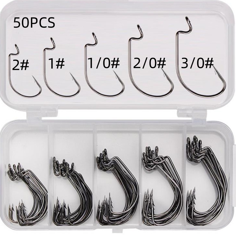 Fishing Hook Box - 50 Adet/Kutu Yüksek Karbon Çelikli Olta