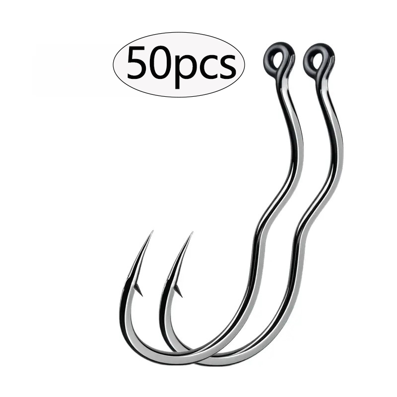 Fishing Hook Circle - 50 adet dayanıklı otomatik çevirme yüksek