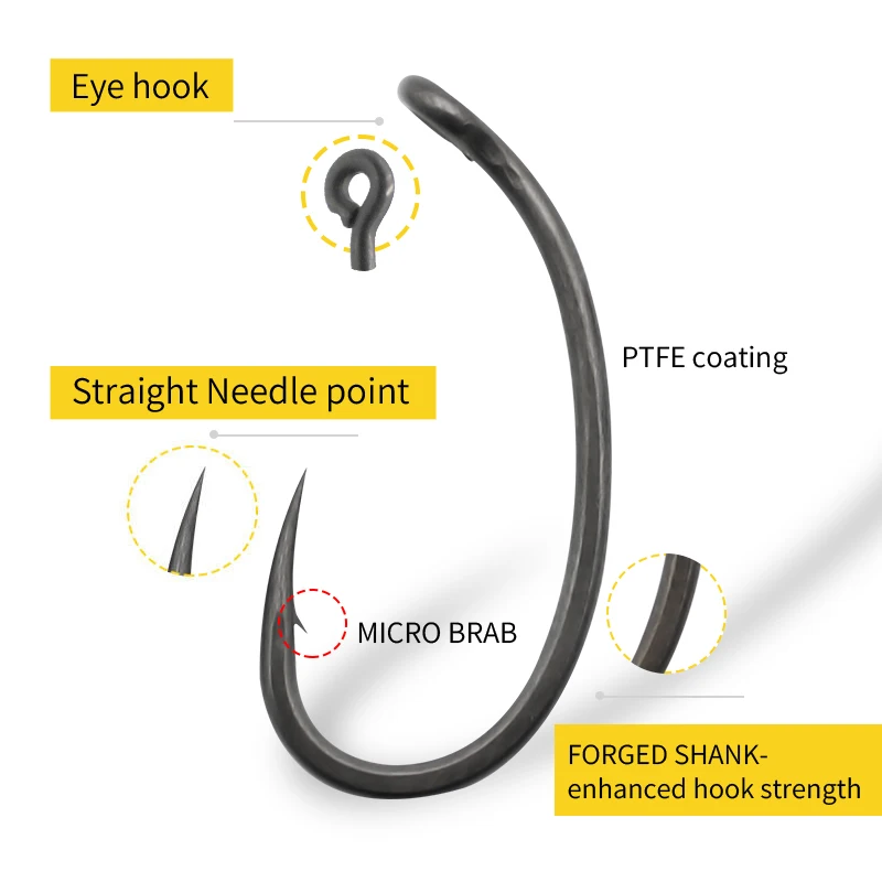 10 adet Sazan Balıkçılık Kanca - Fishing Hook Barbless incelemesi ve fiyatı