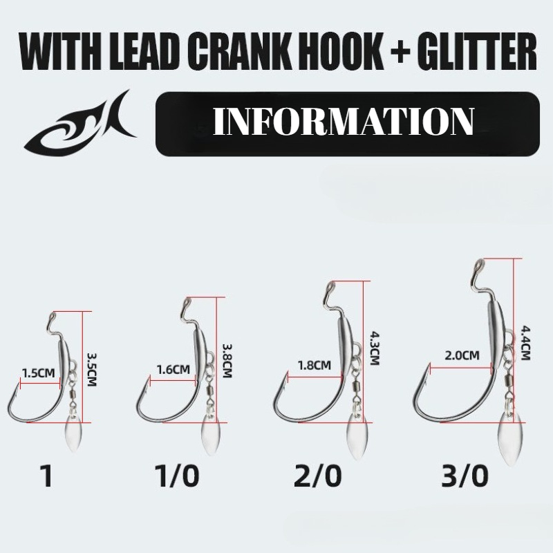 [TUODIAO] Krank Kancalı Jig Ba - Fishing Hook Weedless incelemesi ve fiyatı