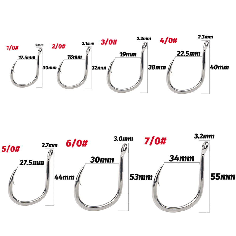 10 adet büyük balık oltası 1/0 - Fishing Hook Circle incelemesi ve fiyatı